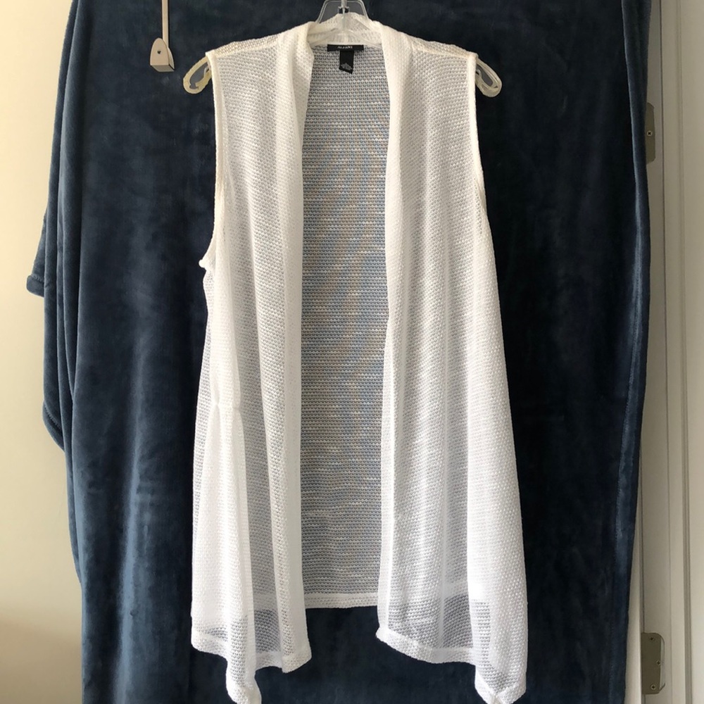 White sweater wrap